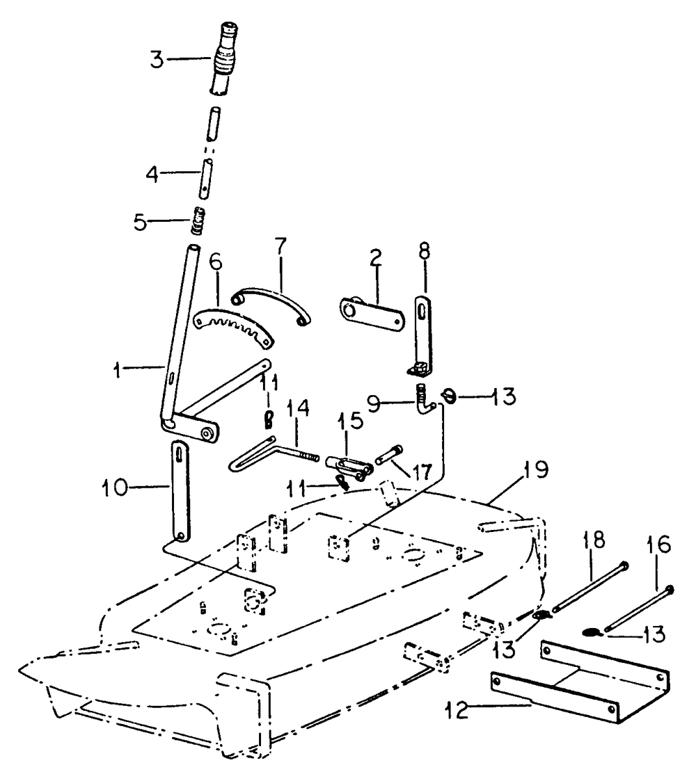 Left Mechanism Diagram and Parts List for 182 0350027U-0350030U-132100-132399-133100-133399-134100-134399 Cub Cadet Lawn Tractor